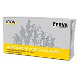 Jednorázové rukavice LOON latexové, pudrované, 100ks