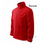 Pánská fleece mikina Malfini JACKET (VÝŠIVKA NA ZÁDA, 27 cm BÍLÝ s barev. domk., 2cm NAD lem)