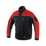 Pánská pracovní bunda ORION OTAKAR, černo-červená