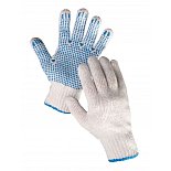 Pletené rukavice s PVC terčíky PLOVER