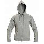 Pracovní mikina na zip s kapucí NAGAR, šedá