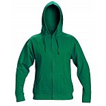 Pracovní mikina na zip s kapucí NAGAR, zelená