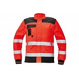 Reflexní montérková bunda KNOXFIELD HI-VIS, červená
