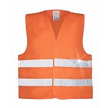 Reflexní vesta, ORANŽ (srdce PVL; záda ŠKOLÍM SE černě) 