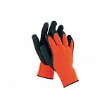 Rukavice povrstvené mikroporézním latexem PALAWAN, oranžové