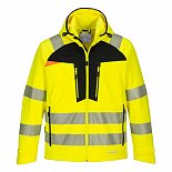 Výstražná softshellová bunda DX4 Hi-Vis, žlutá/černá