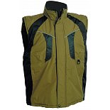 Zateplená nepromokavá pracovní vesta NYALA, zelená/černá