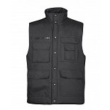 Zimní pracovní vesta TRITON/TONY, černá