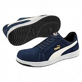 další vyobrazení Bezpečnostní polobotka PUMA ICONIC SUEDE NAVY LOW S1P