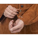 další vyobrazení Celokožená svářečská blůza WELDAS Lava Brown, vel.4XL
