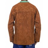 další vyobrazení Celokožená svářečská blůza WELDAS Lava Brown, vel.M