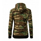 další vyobrazení Dámská maskovaná mikina Malfini CAMO ZIPPER C20, zeleno-hnědá