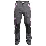 další vyobrazení Dámské letní montérkové kalhoty MAX SUMMER LADY, šedá/sv. fialová