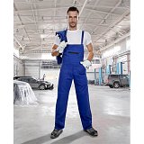 další vyobrazení Laclové montérkové kalhoty KLASIK, středně modré