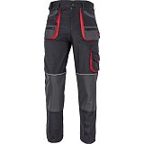 další vyobrazení Montérková pracovní kalhoty FF HANS, černá/antracit/červená