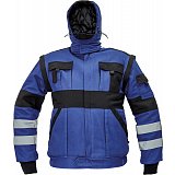 další vyobrazení Montérková zateplená bunda MAX REFLEX Winter 2 v 1, modrá/černá