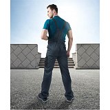 další vyobrazení Montérkové pracovní kalhoty s laclem Ardon 4TECH, šedo/černé (prodloužené)