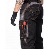 další vyobrazení Montérkové pracovní laclové kalhoty Ardon VISION, černé (prodloužené)