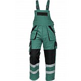 další vyobrazení Montérkové zateplené kalhoty s laclem MAX REFLEX Winter, zelená/černá