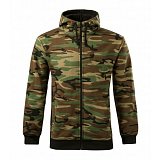 další vyobrazení Pánská maskovaná mikina Malfini CAMO ZIPPER C19, zeleno-hnědá