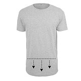 další vyobrazení Pánské prodloužené triko Shaped Long Tee, světle šedé