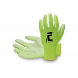 další vyobrazení Povrstvené pracovní rukavice EMBERIZA, žluté