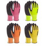 další vyobrazení Povrstvené rukavice latexovou pěnou PETRAX