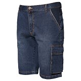 další vyobrazení Pracovní džínové kraťasy ISSA STRETCH, modré 