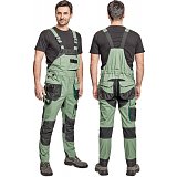 další vyobrazení Pracovní kalhoty s laclem CRV DAYBORO, mechově zelená