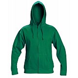 další vyobrazení Pracovní mikina na zip s kapucí NAGAR, zelená