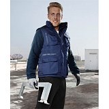 další vyobrazení Pracovní zateplená vesta DAVIDA, tm.modrá