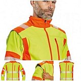 další vyobrazení Softshellová výstražná bunda CRV LATTON, HV žluto-oranžová