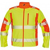 další vyobrazení Softshellová výstražná bunda CRV LATTON, HV žluto-oranžová