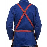 další vyobrazení Svářečská zástěra WELDAS Lava Brown, 107x60cm