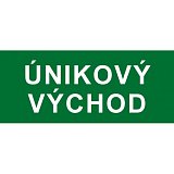 další vyobrazení Tabulka Únikový východ, A4, samolepka