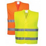 další vyobrazení Výstražná vesta s dvěma pruhy, různé barvy