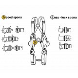 další vyobrazení Zachycovací pracovní postroj SingingRock BODY II, černý