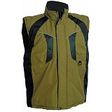 další vyobrazení Zateplená nepromokavá pracovní vesta NYALA, zelená/černá