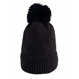 další vyobrazení Zimní pletená čepice s bambulí Evona FROZEN, černá